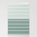 Two Tone Stripes - Sage Stationery Card Gallery Image 2