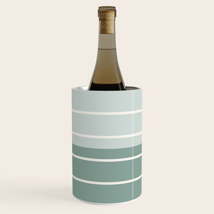 Two Tone Stripes - Sage Wine Chiller Gallery Image 1