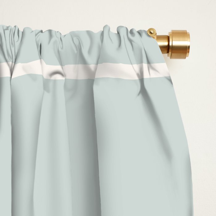 Two Tone Stripes - Sage Window Curtain Gallery Image 2