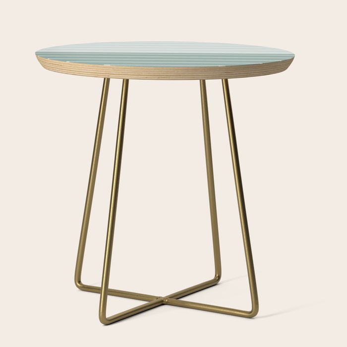 Two Tone Stripes - Sage Side Table Gallery Image 1