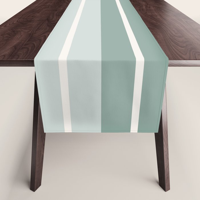 Two Tone Stripes - Sage Table Runner Gallery Image 1
