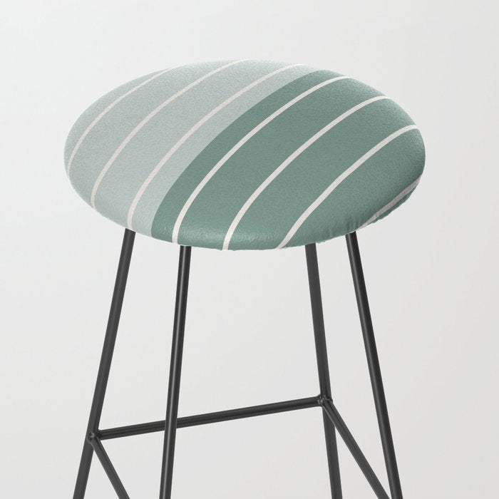 Two Tone Stripes - Sage Stool Gallery Image 2