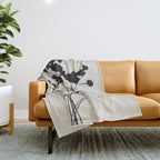 Botanical Calm Throw Blanket Gallery Image 1