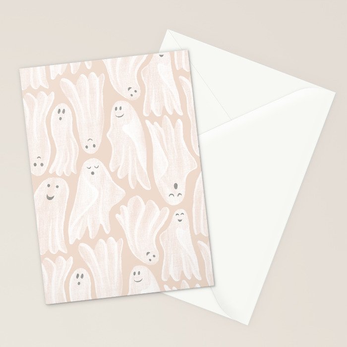 Gossamer Ghosts - blush neutral  Stationery Card Gallery Image 2