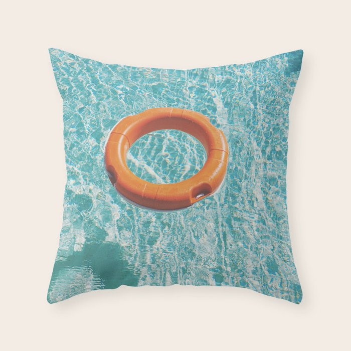 Swimming Pool III Throw Pillow Gallery Image 1