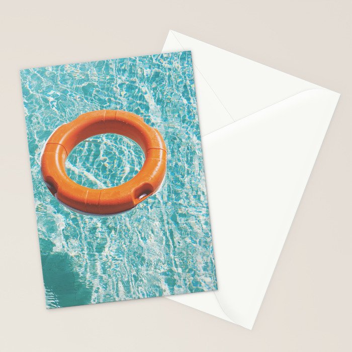 Swimming Pool III Stationery Card Gallery Image 2