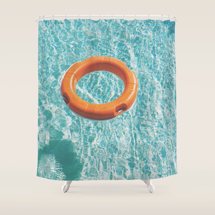 Swimming Pool III Shower Curtain Gallery Image 1