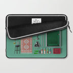 Dollhouse inventory / dark green Laptop Sleeve Gallery Image 2
