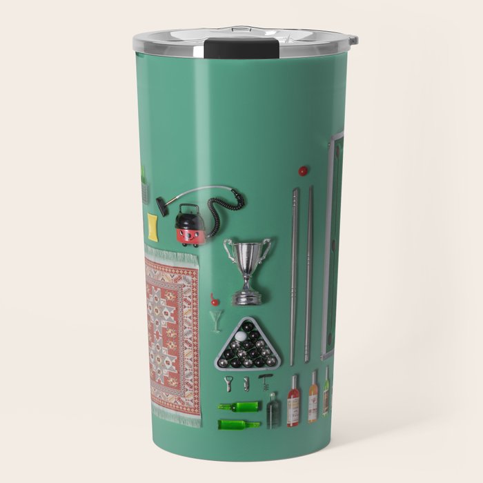 Dollhouse inventory / dark green Travel Mug Gallery Image 1