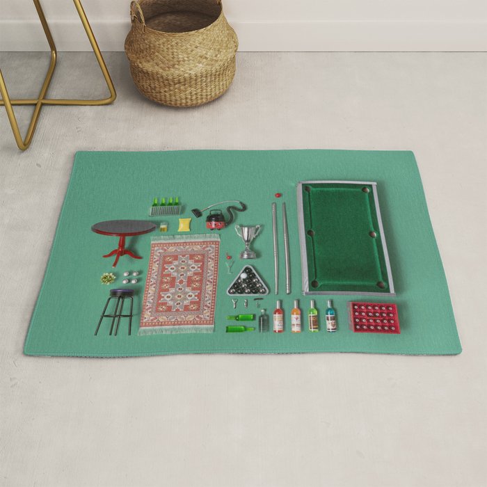 Dollhouse inventory / dark green Rug Gallery Image 1