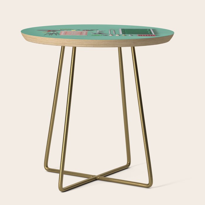 Dollhouse inventory / dark green Side Table Gallery Image 1