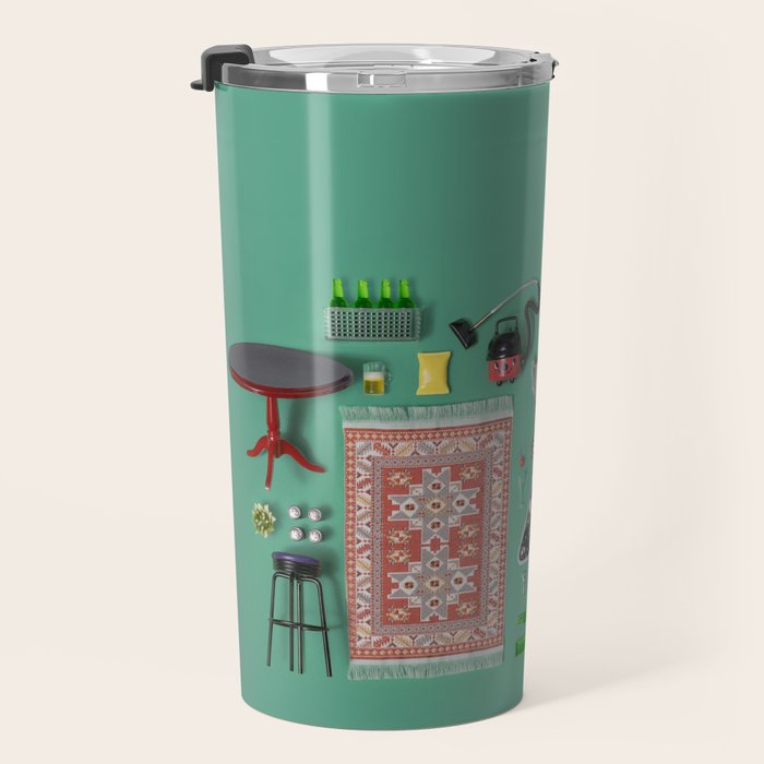 Dollhouse inventory / dark green Travel Mug Gallery Image 3