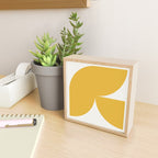 Bold Geometric Shapes - Golden Yellow Mini Art Print Gallery Image 2