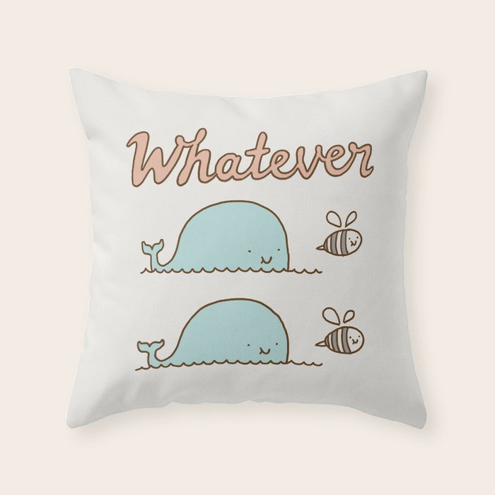 Que Sera Sera Throw Pillow Gallery Image 1