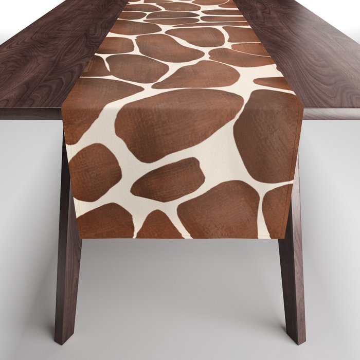 Modern giraffe print Table Runner Gallery Image 1
