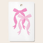 striped bows in pink Cutting Board Gallery Image 1