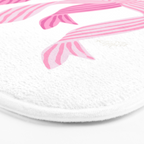 striped bows in pink Bath Mat Gallery Image 3