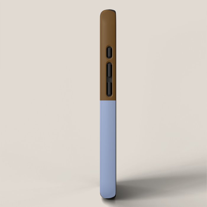 Duo II - Brown and Blue Stripes iPhone Case Gallery Image 2