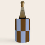 Duo II - Brown and Blue Stripes Wine Chiller Gallery Image 3