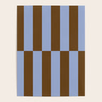 Duo II - Brown and Blue Stripes Poster Gallery Image 4