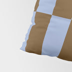 Duo II - Brown and Blue Stripes Pillow Sham Gallery Image 4
