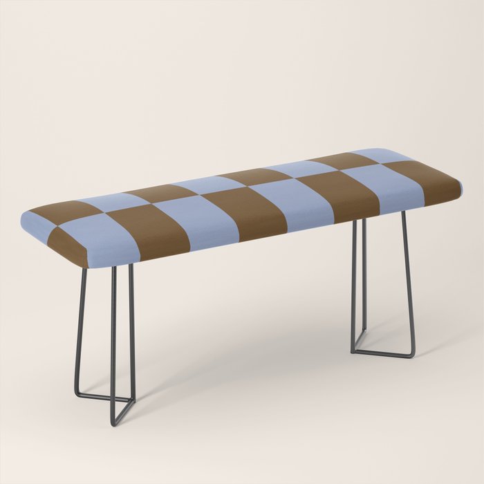 Duo II - Brown and Blue Stripes Bench Gallery Image 1