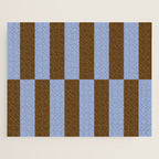 Duo II - Brown and Blue Stripes Jigsaw Puzzle Gallery Image 1