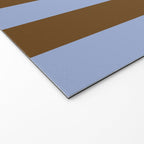 Duo II - Brown and Blue Stripes Welcome Mat Gallery Image 2