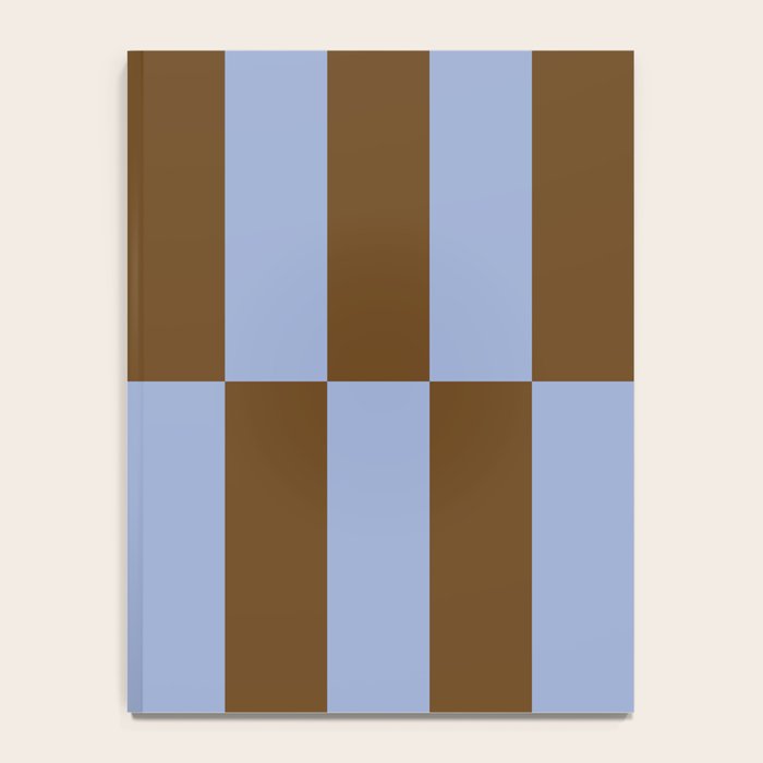 Duo II - Brown and Blue Stripes Notebook Gallery Image 4