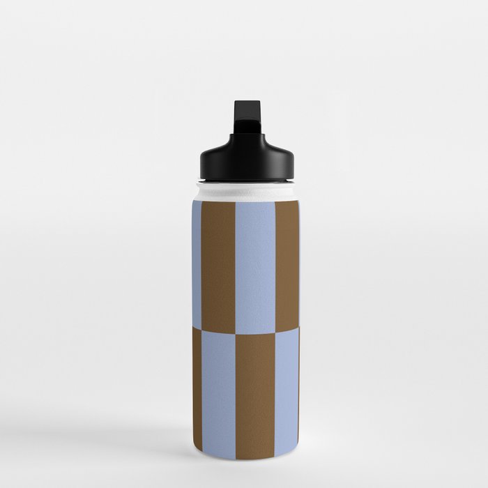 Duo II - Brown and Blue Stripes Water Bottle Gallery Image 3