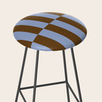 Duo II - Brown and Blue Stripes Stool Gallery Image 2