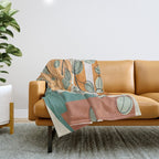 Elegant Shapes 04 Throw Blanket Gallery Image 1