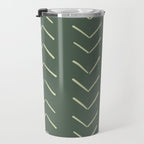 Boho Big Arrows in Leaf Green Travel Mug Gallery Image 3