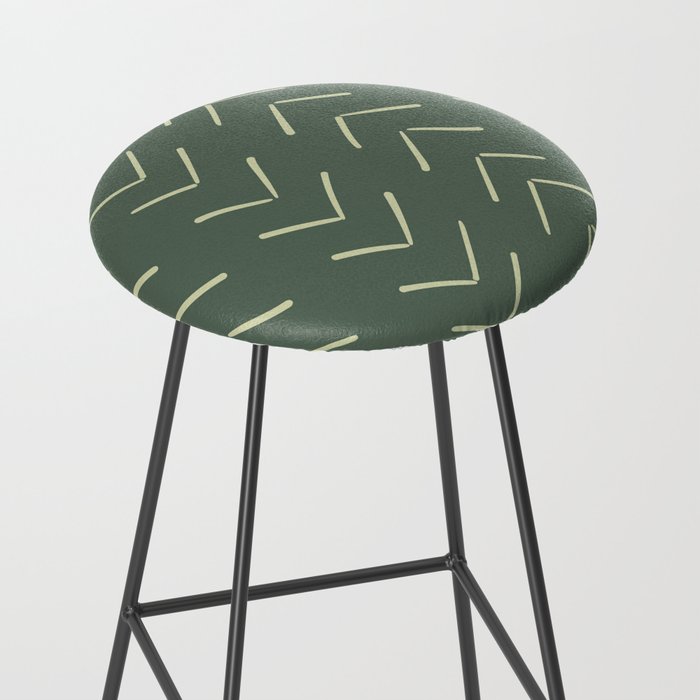 Boho Big Arrows in Leaf Green Stool Gallery Image 2