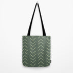 Boho Big Arrows in Leaf Green Tote Bag Gallery Image 2