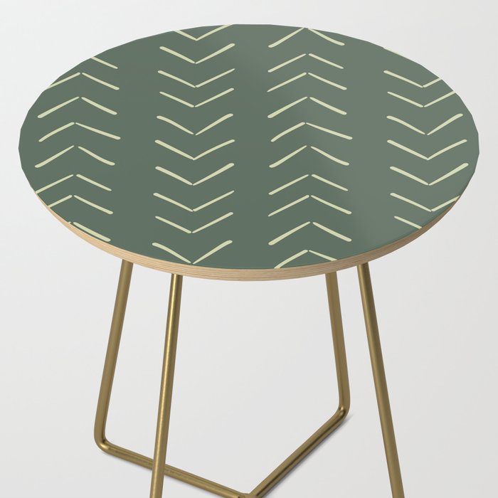 Boho Big Arrows in Leaf Green Side Table Gallery Image 2