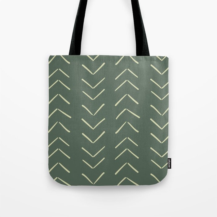 Boho Big Arrows in Leaf Green Tote Bag Gallery Image 1