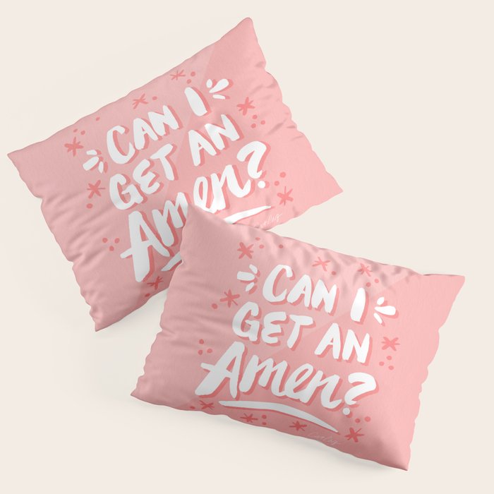 Can I Get An Amen? - Blush Pink Palette Pillow Sham Gallery Image 3