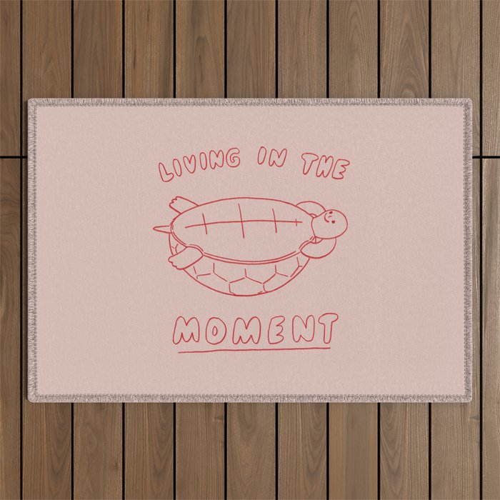 Living in the moment Outdoor Rug Gallery Image 1