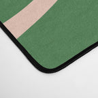 Retro Liquid Candy Swirl Abstract Pattern in Green and Blush Pink  Desk Mat Gallery Image 4