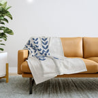 Leaf Pattern - Scandinavian Throw Blanket Gallery Image 1