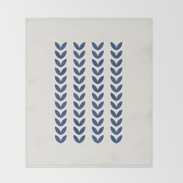 Leaf Pattern - Scandinavian Throw Blanket Gallery Image 2