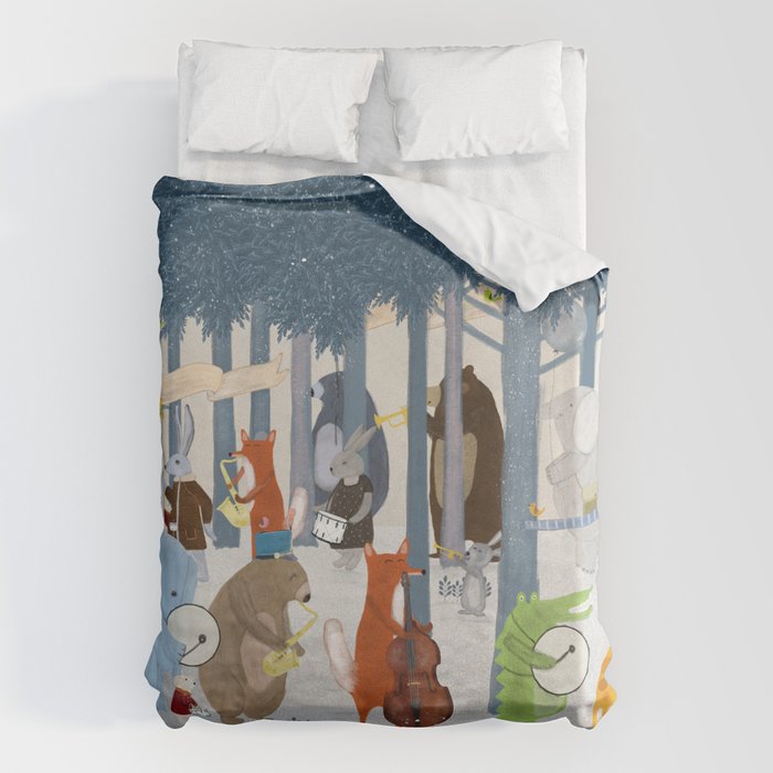 little nature parade Duvet Cover Gallery Image 1