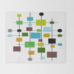 Mid-Century Modern Art 1.3.2 Throw Blanket Gallery Image 2