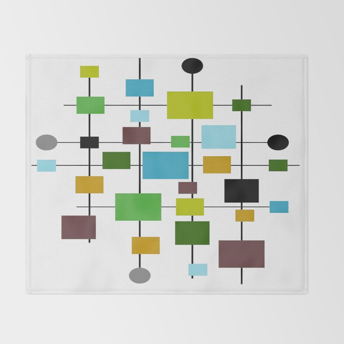 Mid-Century Modern Art 1.3.2 Throw Blanket Gallery Image 2