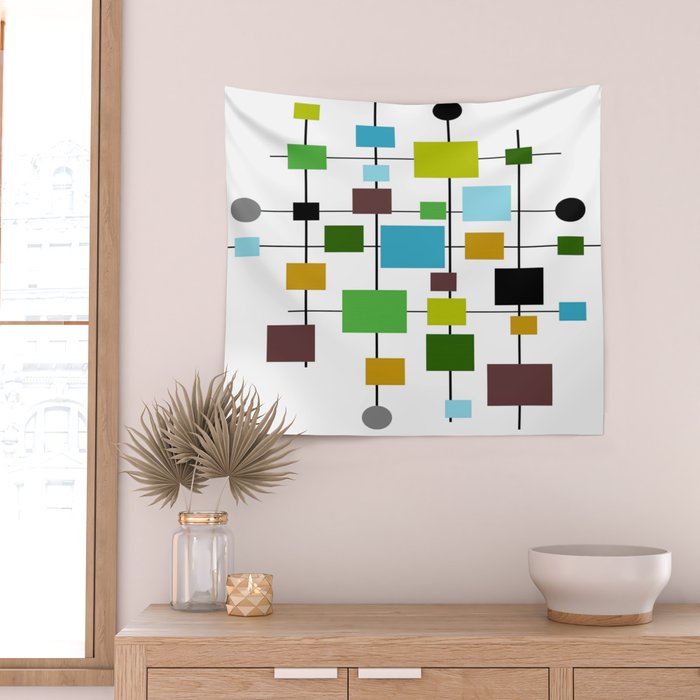 Mid-Century Modern Art 1.3.2 Wall Tapestry Gallery Image 2