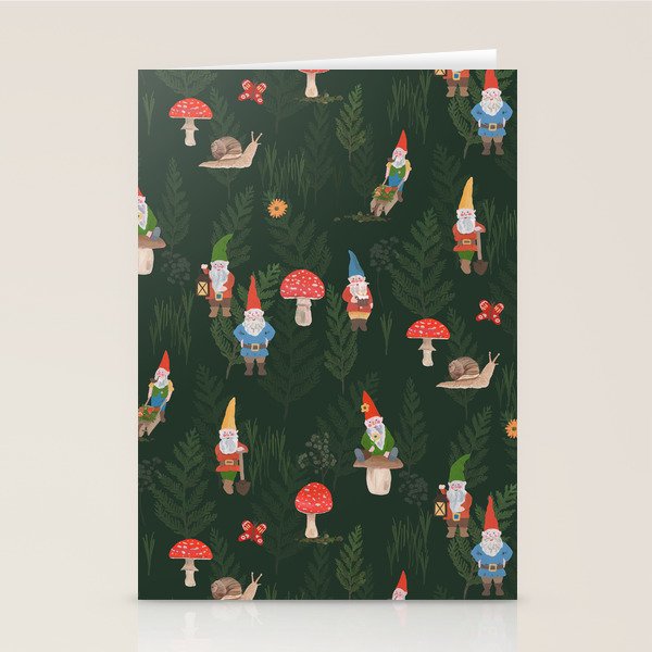 Woodland Gnomes Stationery Card Gallery Image 1