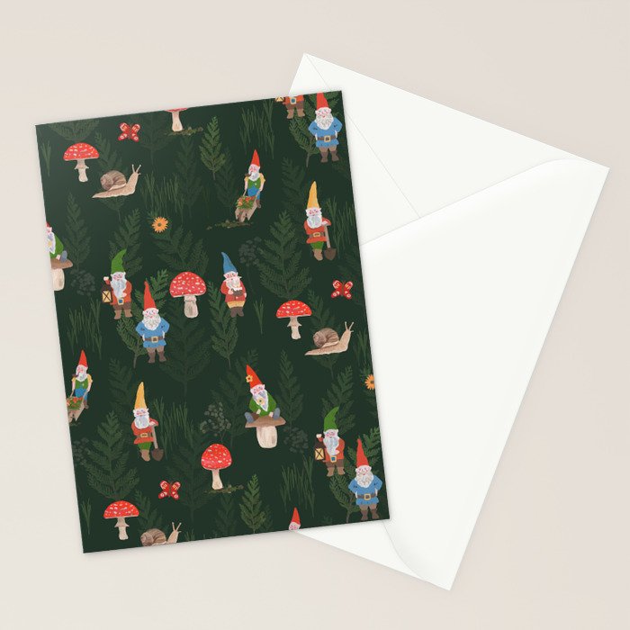 Woodland Gnomes Stationery Card Gallery Image 2