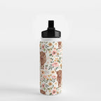 Cate & Rainn® Charlotte Floral Highland Cow Water Bottle Gallery Image 2