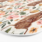 Cate & Rainn® Charlotte Floral Highland Cow Bath Mat Gallery Image 3